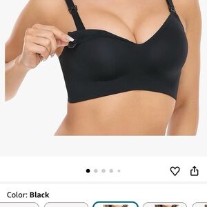 Women's Black Nursing Bra